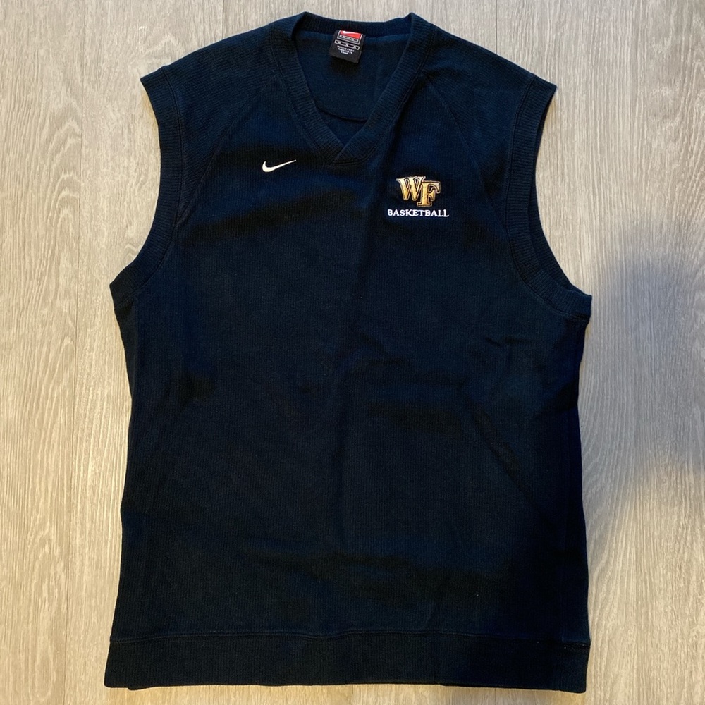 Nike Vintage Wake Forest Basketball Travel Sweater Vest